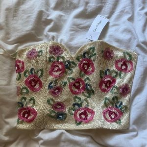 Miss Selfridge beaded top